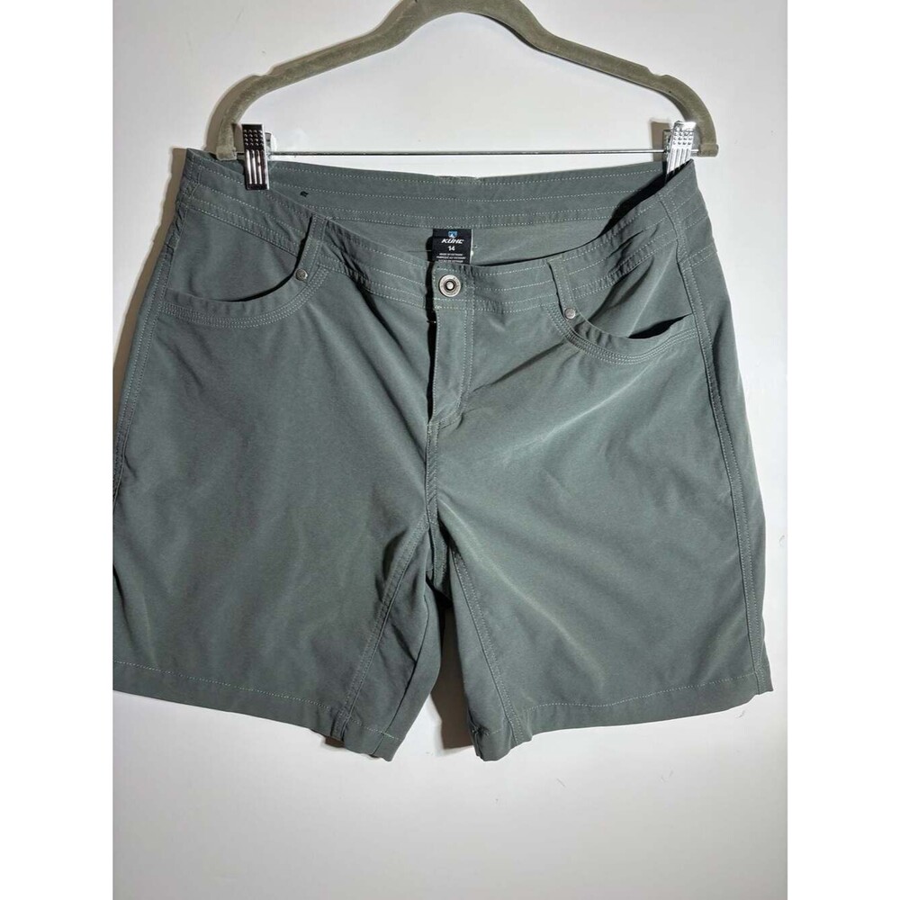KÜHL born in mountains 11" Rolling Hiking Shorts Women's Size 14 Green